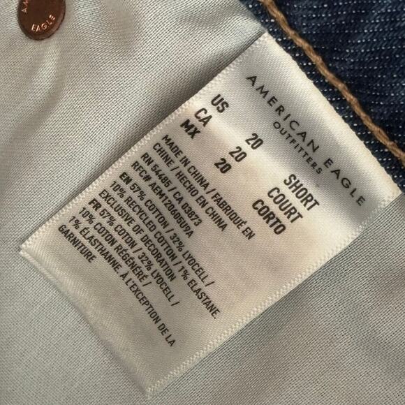 American Eagle Super High Rise Ankle Straight Denim Jeans New Size 20 Short - Picture 5 of 14
